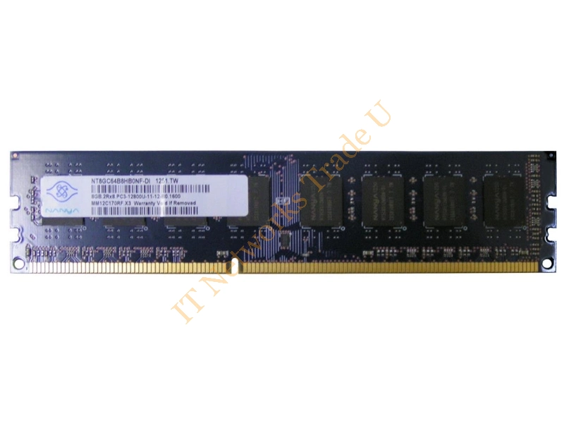 NT8GC64B8HB0NF-DI Nanya 8GB DDR3-1600MHz PC3-12800 non-ECC Unbuffered CL11 240-Pin DIMM Dual Rank Memory Module Desktop Memory
