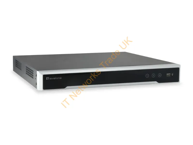 NVR-0508 - LevelOne GEMINI 8-Channel PoE Network Video Recorder, 8 PoE Outputs, H.265