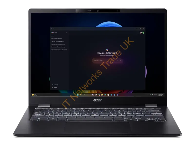 NX.BJJAA.001 - Acer Travelmate P6 14 Ai Tmp614-54-783H Copilot+ Pc Intel Core Ultra 7 256V Laptop 14" Wqxga+ 16 Gb Lpddr5X-Sdram 1 Tb Ssd Wi-Fi 7 (802.11Be) Windows 11 Pro Black