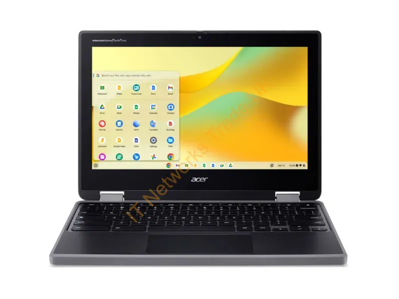 NX.JJ1AA.001 - Acer Chromebook R724T-K2Mjna Mediatek Kompanio 520 Laptop 11.6" Touchscreen Hd 4 Gb Lpddr4X-Sdram 32 Gb Flash Wi-Fi 6 (802.11Ax) Chromeos Black