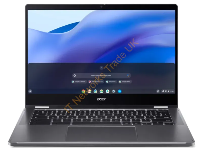 NX.KBQAA.004 - Acer Chromebook Cp514-3Wh-R8C7 Amd Ryzen 7 5825C 14" Touchscreen Full Hd 16 Gb Lpddr4X-Sdram 256 Gb Ssd Wi-Fi 6 (802.11Ax) Chromeos Gray