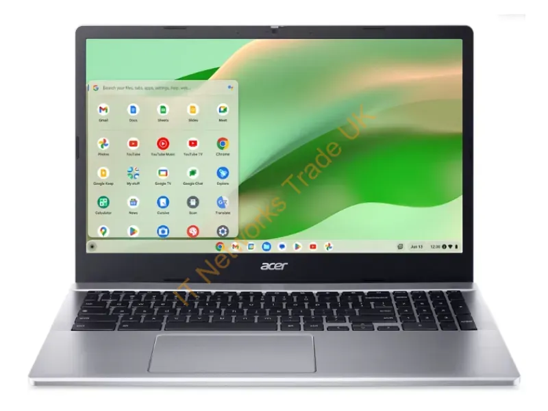 NX.KRMAA.002 - Acer Chromebook Cb315-5Ht-C66N Intel N N100 15.6" Touchscreen Full Hd 8 Gb Lpddr5-Sdram 64 Gb Flash Wi-Fi 6E (802.11Ax) Chromeos Silver