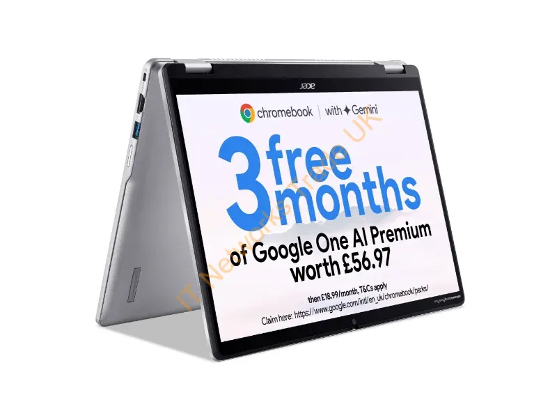NX.KYHEK.001 - Acer ChromeBook Spin 314 Convertible Intel N100 4GB RAM 128G