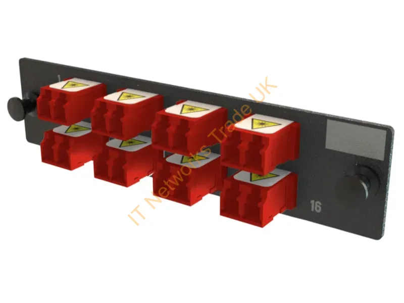 OFP-LCD16YC-D - Legrand Q-Series Fiber Optic Adapter Lc 1 Pc(S) Black, Red