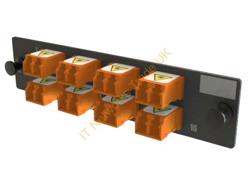 OFP-LCD16YC-E - Legrand Q-Series Fiber Optic Adapter Lc 1 Pc(S) Black, Orange