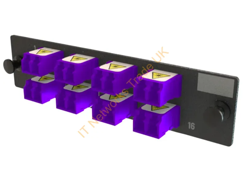 OFP-LCD16YC-F - Legrand Q-Series Fiber Optic Adapter Lc 1 Pc(S) Black, Violet