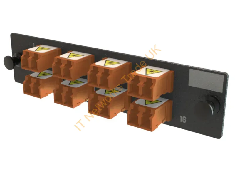 OFP-LCD16YC-J - Legrand Q-Series Fiber Optic Adapter Lc 1 Pc(S) Black, Brown