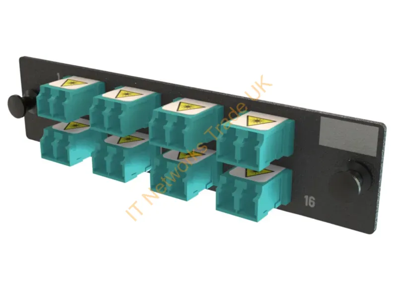 OFP-LCD16YC-K - Legrand Q-Series Fiber Optic Adapter Lc 1 Pc(S) Aqua Color, Black