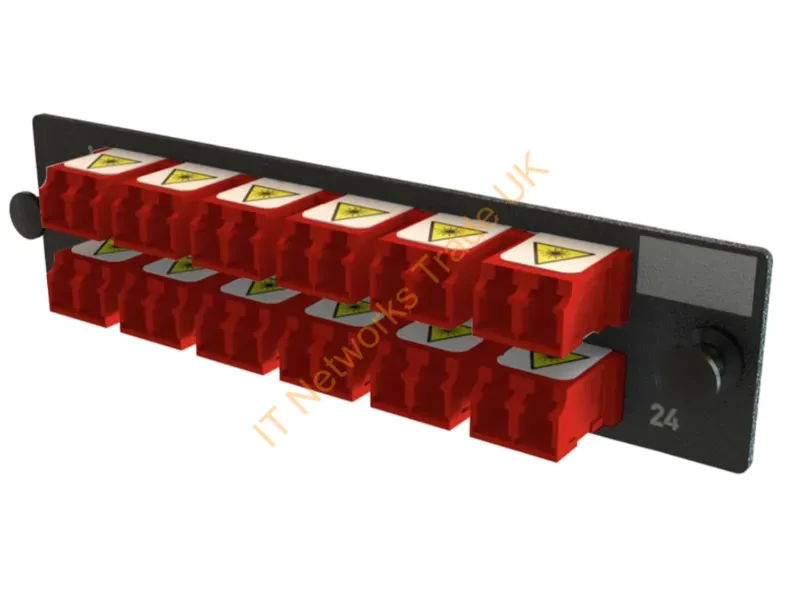 OFP-LCD24YC-D - Legrand Q-Series Fiber Optic Adapter Lc 1 Pc(S) Black, Red