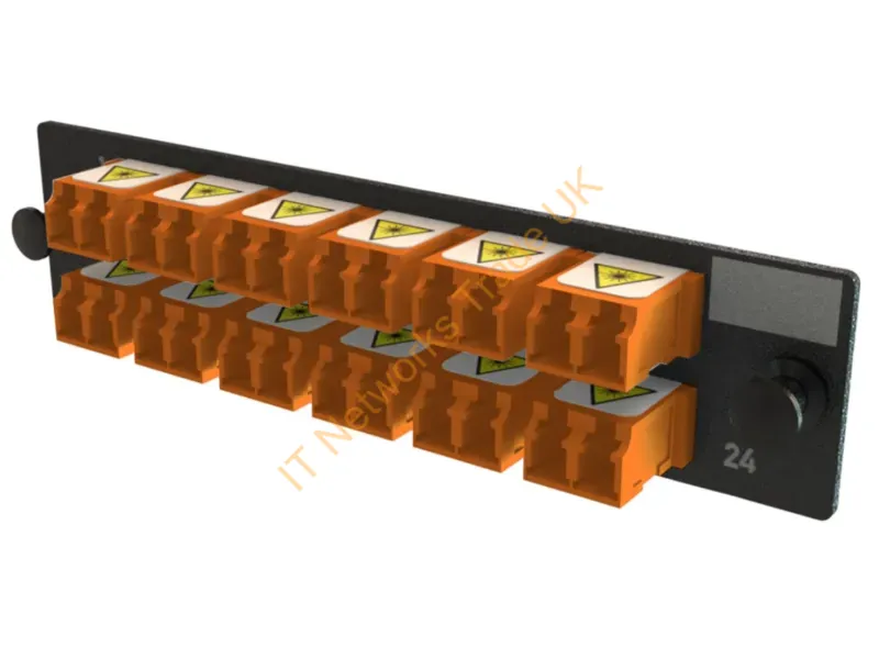 OFP-LCD24YC-E - Legrand Q-Series Fiber Optic Adapter Lc 1 Pc(S) Black, Orange