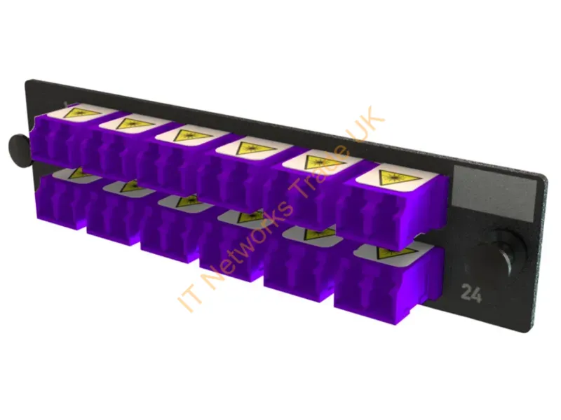 OFP-LCD24YC-F - Legrand Q-Series Fiber Optic Adapter Lc 1 Pc(S) Black, Violet