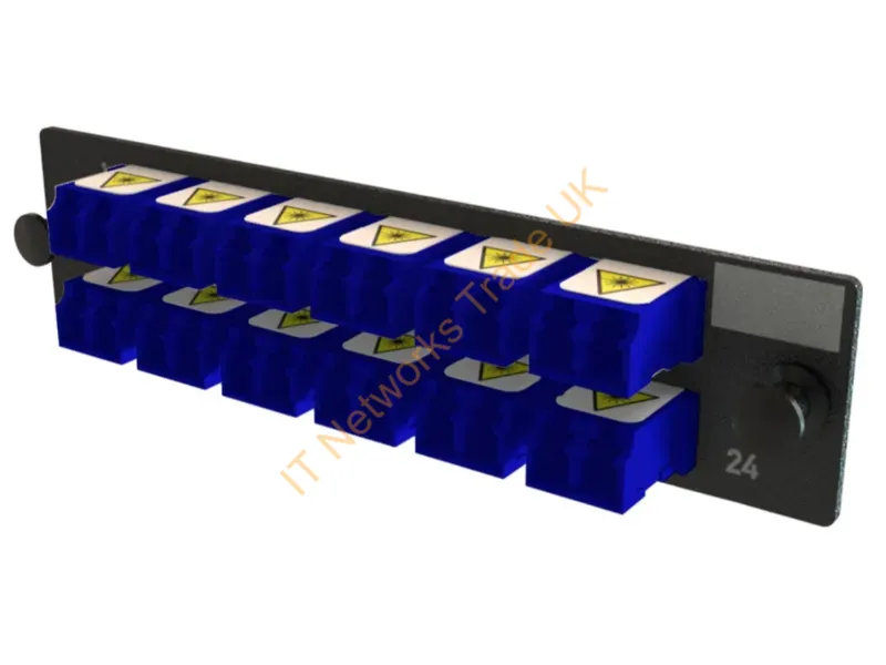 OFP-LCD24YC-H - Legrand Q-Series Fiber Optic Adapter Lc 1 Pc(S) Black, Blue