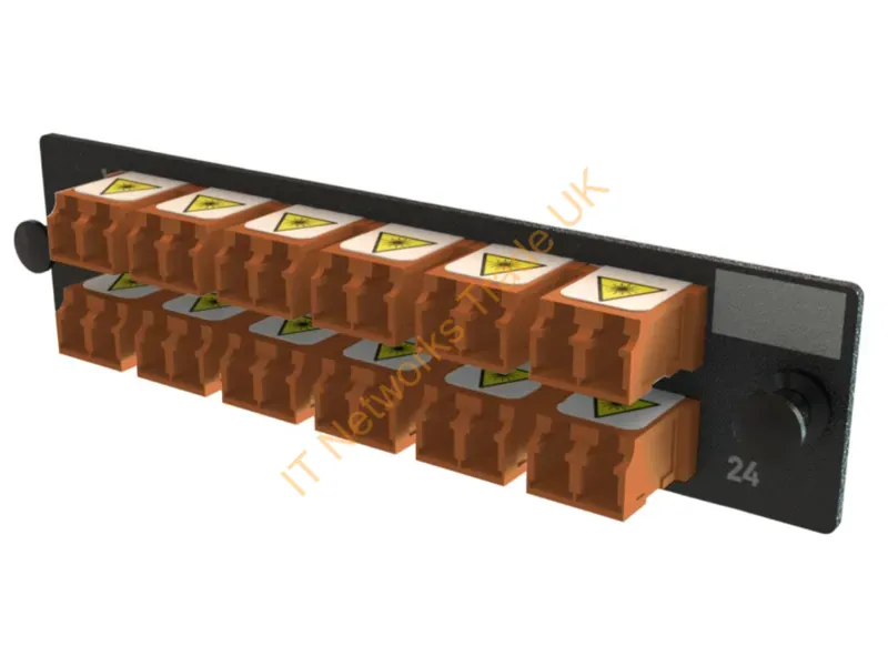 OFP-LCD24YC-J - Legrand Q-Series Fiber Optic Adapter Lc 1 Pc(S) Black, Brown