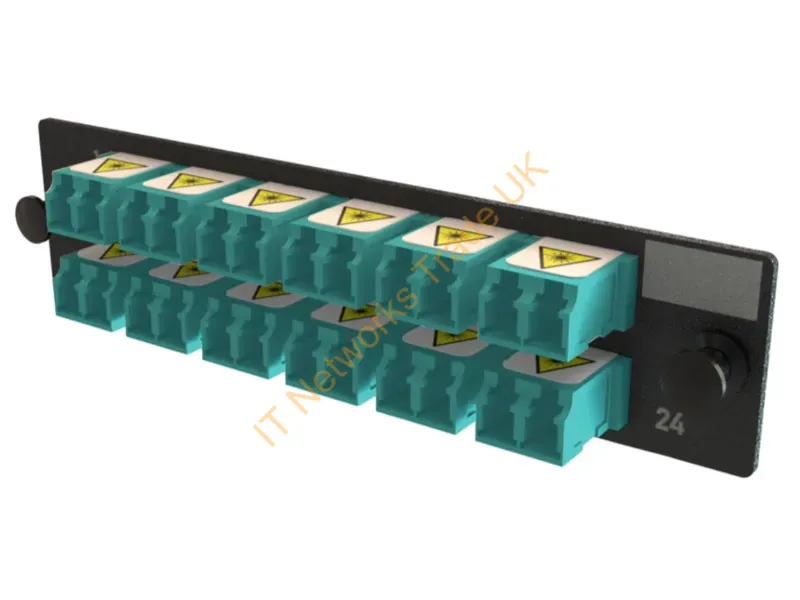 OFP-LCD24YC-K - Legrand Q-Series Fiber Optic Adapter Lc 1 Pc(S) Aqua Color, Black