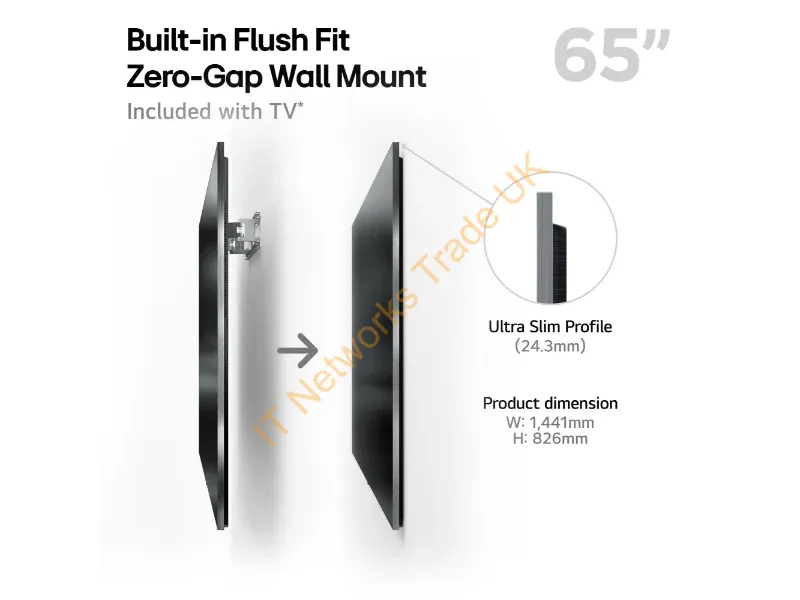 OLED65G54LW.AEK - LG OLED65G54LW.AEK TV 165.1 cm (65") 4K Ultra HD Smart TV Wi-Fi Metallic