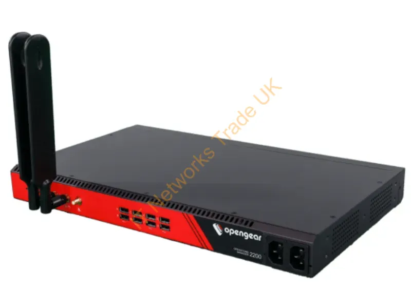 OM2224-24E-10G-L - Opengear 24 Selectable Serial Ports + 24X 1Gbe Switch, X86 4-Core Cpu, 8G Ram, 64G Ssd, 10Gbe Sfp+, Docker Support, Tpm 2.0, 4G Lte-A Pro Global, Dual Dc