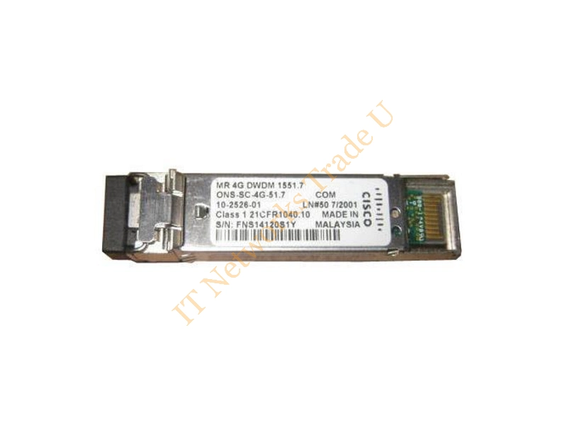 ONS-SC-4G-51.7 Cisco 4Gbps 4GBase-DWDM Fibre Channel Single-mode Fiber 80km 1551.72nm LC Connector SFP Transceiver Module