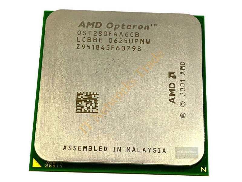 OST280FAA6CB AMD Opteron 280 Dual-Core 2.4GHz 2MB L2 Cache Socket 940 Retail Processor