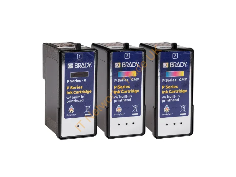 P-2CMY1K - Brady People Id P-2Cmy1K Ink Cartridge 3 Pc(S) Original Black