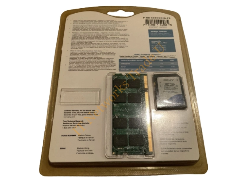 P-NB-SD8DDR2G-FS PNY 2GB DDR2-667MHz PC2-5300 non-ECC Unbuffered CL5 200-Pin SoDimm Dual Rank Memory Module Laptop Memory