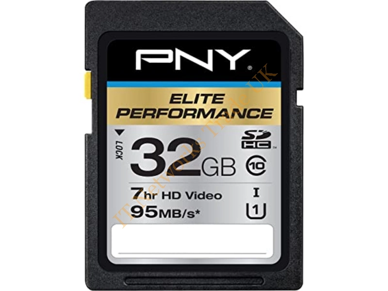 P-SDH32GU165G-GE-A1 PNY Elite Performance 32GB Class 10 SDHC UHS-I U1 Flash Memory Card