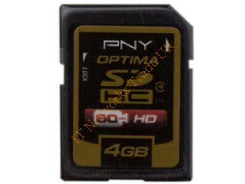 P-SDHC4G4X2-EF PNY Optima 4GB Class 4 SDHC Flash Memory Card