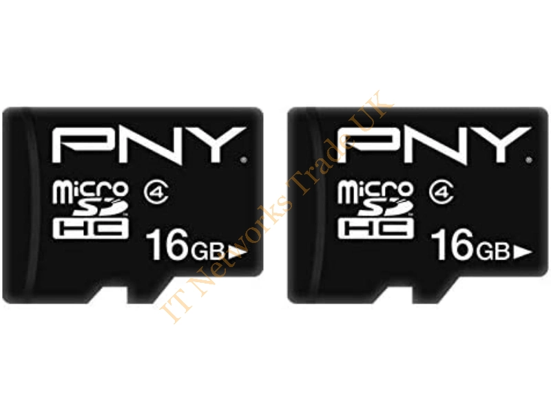 P-SDU16G4X2-GE PNY 16GB Class 4 microSD Flash Memory Card (2 Pack)