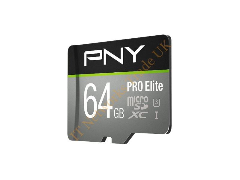 P-SDUX64U395PROE-GE PNY PRO Elite 64GB microSDXC Flash Memory Card