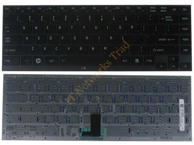 P000540040 Toshiba Keyboard Unit Us Black Laptop Keyboard