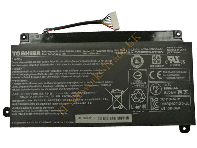 P000619700 Toshiba Chromebook 3-Cell 10.8V 45Wh Battery Laptop Battery
