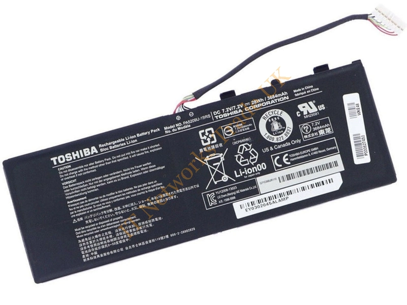 P000627450 Toshiba 2-Cell 3684mAh 7.2v Battery for Satellite Radius Laptop Battery