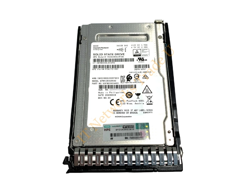 P06596-001 HP 960GB SAS 12Gb/s 2.5-inch Read Intensive SC Solid State Drive SSD Storage