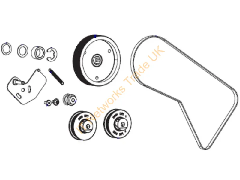 P1083320-154 - Zebra Zebra Ait, Part, Kit Main Drive System (Includes New Design Pulleys And Belt For All Dpi) Zt600 Series