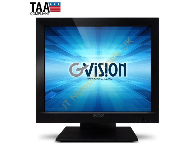 P17BH-AB-400G - Gvision P17Bh-Ab-400G Pos Monitor 17" 1280 X 1024 Pixels Sxga Led Touchscreen