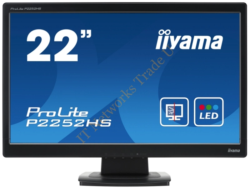 P2252HS-B1 - iiyama ProLite P2252HS-B1 21.5" Full HD LED Matt Flat Black computer monitor