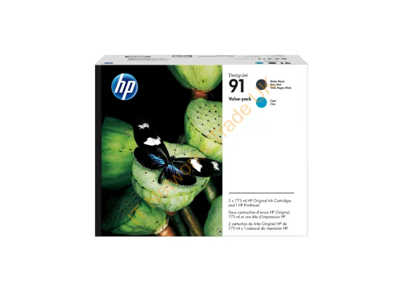 P2V35A - HP P2V35A (91) Printhead multi pack, Pack qty 3 Accessory