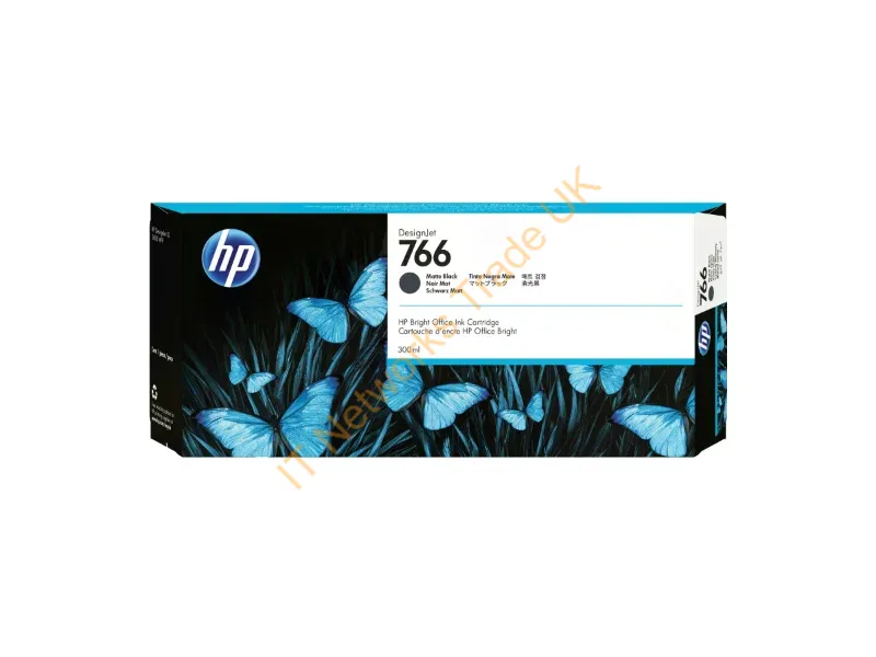 P2V92A - Hp 766 300-Ml Matte Black Designjet Ink Cartridge