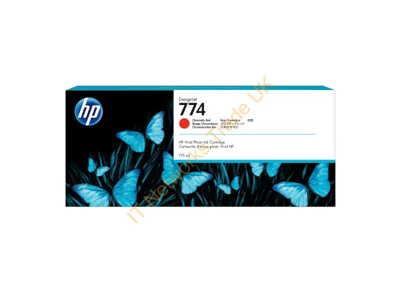 HP P2W02A (774) Ink cartridge red, 775ml Printer