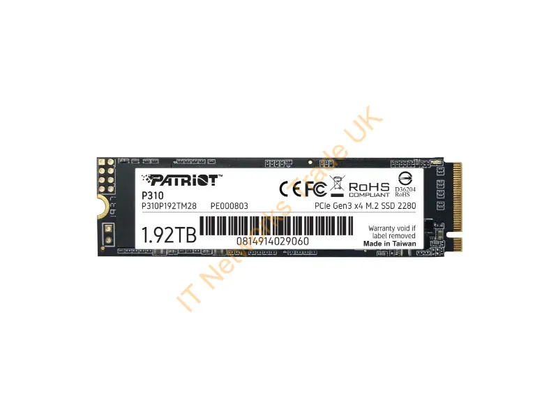 P310P192TM28 - Patriot Memory P310 1.92 Tb M.2 Pci Express 3.0 Nvme