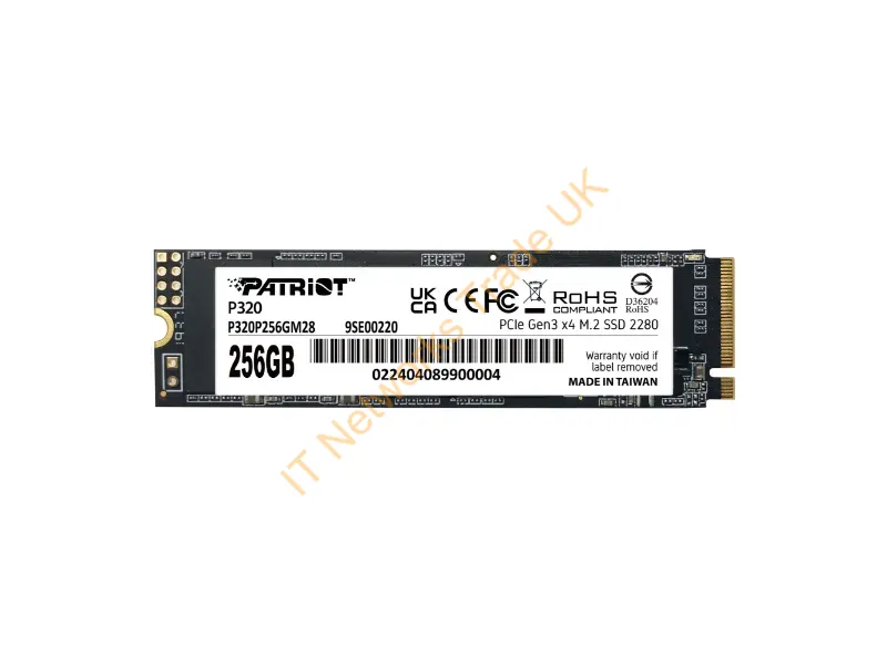 P320P256GM28 - Patriot Memory P320 256 Gb M.2 Pci Express 3.0 Nvme