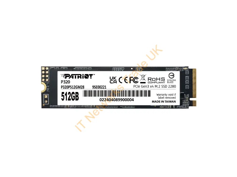 P320P512GM28 - Patriot Memory P320 512 Gb M.2 Pci Express 3.0 Nvme