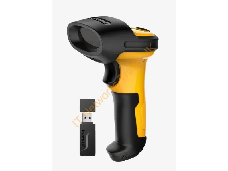 P6_YELLOW - Inateck P6 Handheld bar code reader 1D Laser Black, Yellow
