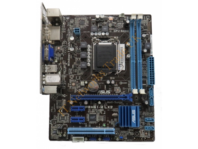 P8H61-MLX2 ASUS P8H61-M LX2 Rev 3.01 LGA 1155 Intel i7/i5/i3 Micro ATX- Motherboard