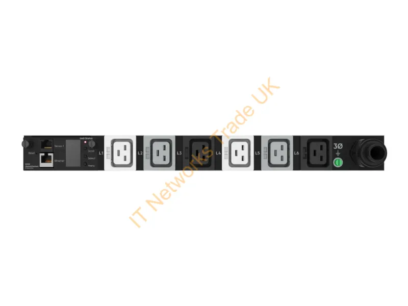 P9R81A - HPE G2 Metered Modular 3Ph 22kVA/60309 5-wire 32A/230V Outlets (6) C19/1U Horizontal INTL PDU