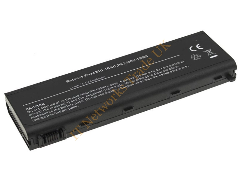 PA3450U-1BRS Toshiba 8-Cell 5200mAh 65Wh 14.8V Li-Ion Battery for Equium L100-186/ L20-197 Laptop Battery
