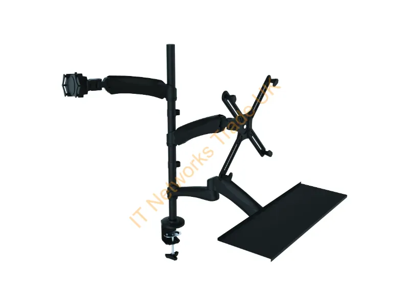 PAD-2AMTK - Cta Digital Pad-2Amtk Monitor Mount / Stand 27" Black Desk