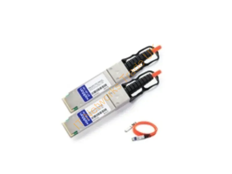 PAN-QSFP-AOC-10M-AO - Addon Networks Pan-Qsfp-Aoc-10M-Ao Serial Attached Scsi (Sas) Cable 393.7" (10 M) 40000 Gbit/S Stainless Steel, Black