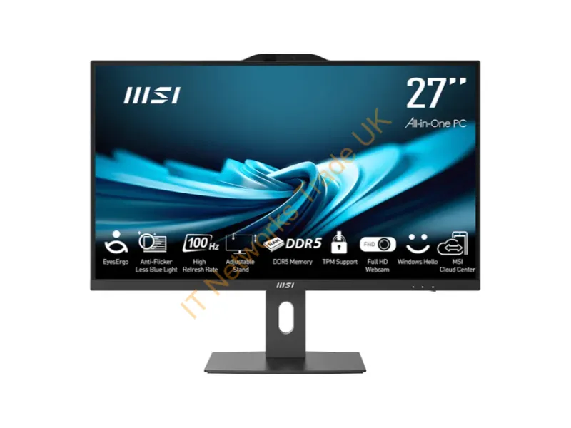 PAP27214M602 - Msi Pro Ap272P 14M-602Us Intel Core I7 I7-14700 27" 1920 X 1080 Pixels All-In-One Pc 16 Gb Ddr5-Sdram 1 Tb Ssd Windows 11 Home Wi-Fi 6E (802.11Ax) Black