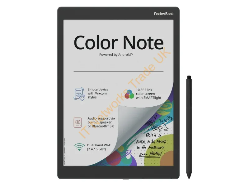 PB1041-1-WW-B - PocketBook Color Note e-book reader Touchscreen 32 GB Wi-Fi Black, Blue