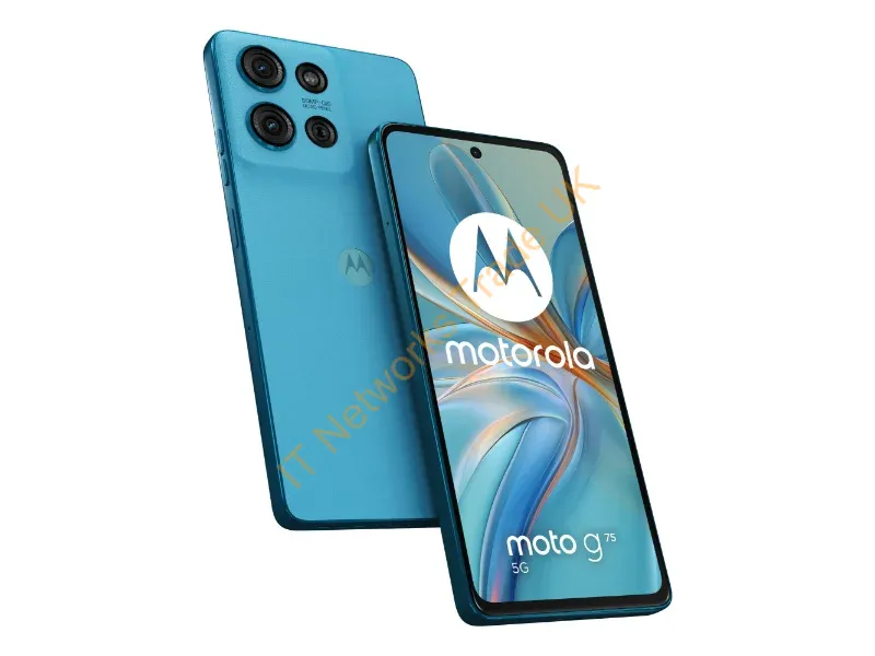 PB3Y0001GB - Motorola moto G75 5G 17.2 cm (6.78") Hybrid Dual SIM Android 14 USB Type-C 8 GB 256 GB 5000 mAh Blue
